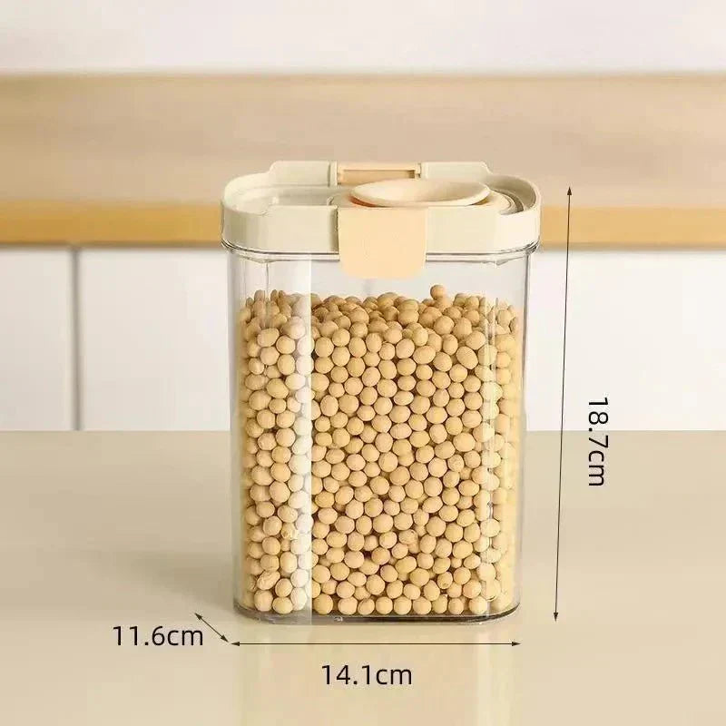 AeroSeal Airtight Storage Container Set For Grains, Spices, And Pantry Organization