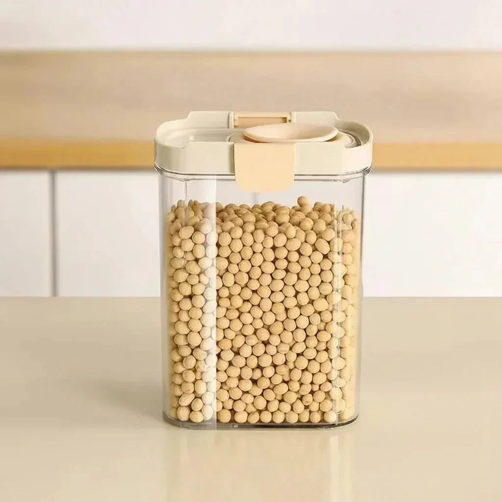 AeroSeal Airtight Storage Container Set For Grains, Spices, And Pantry Organization