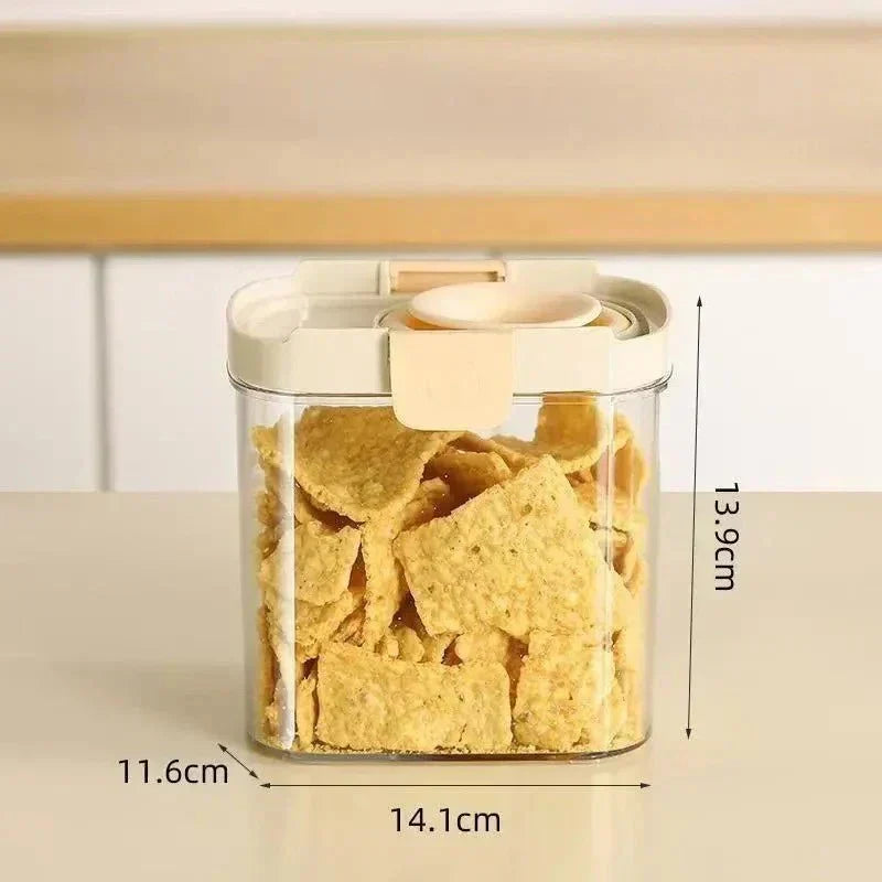 AeroSeal Airtight Storage Container Set For Grains, Spices, And Pantry Organization