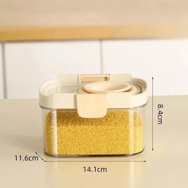 AeroSeal Airtight Storage Container Set For Grains, Spices, And Pantry Organization