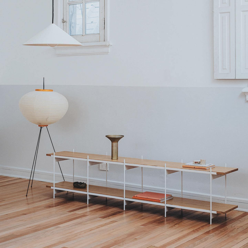 Akari Mulberry papir gulvlampe i metal, japansk stil til stuer