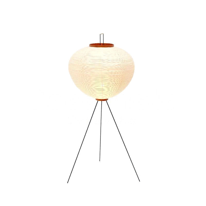 Akari Mulberry papir gulvlampe i metal, japansk stil til stuer