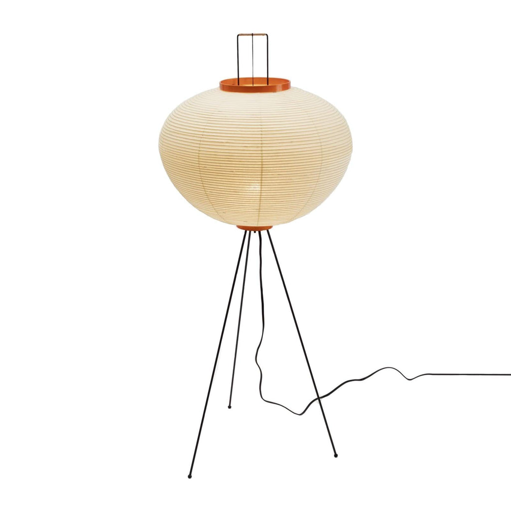 Akari Mulberry papir gulvlampe i metal, japansk stil til stuer
