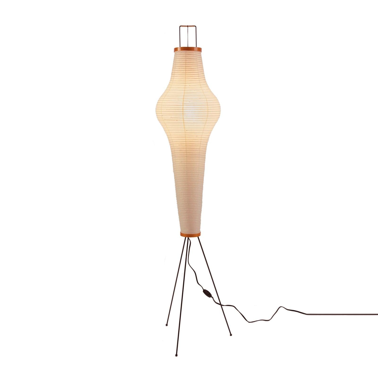 Akari Mulberry papir gulvlampe i metal, japansk stil til stuer