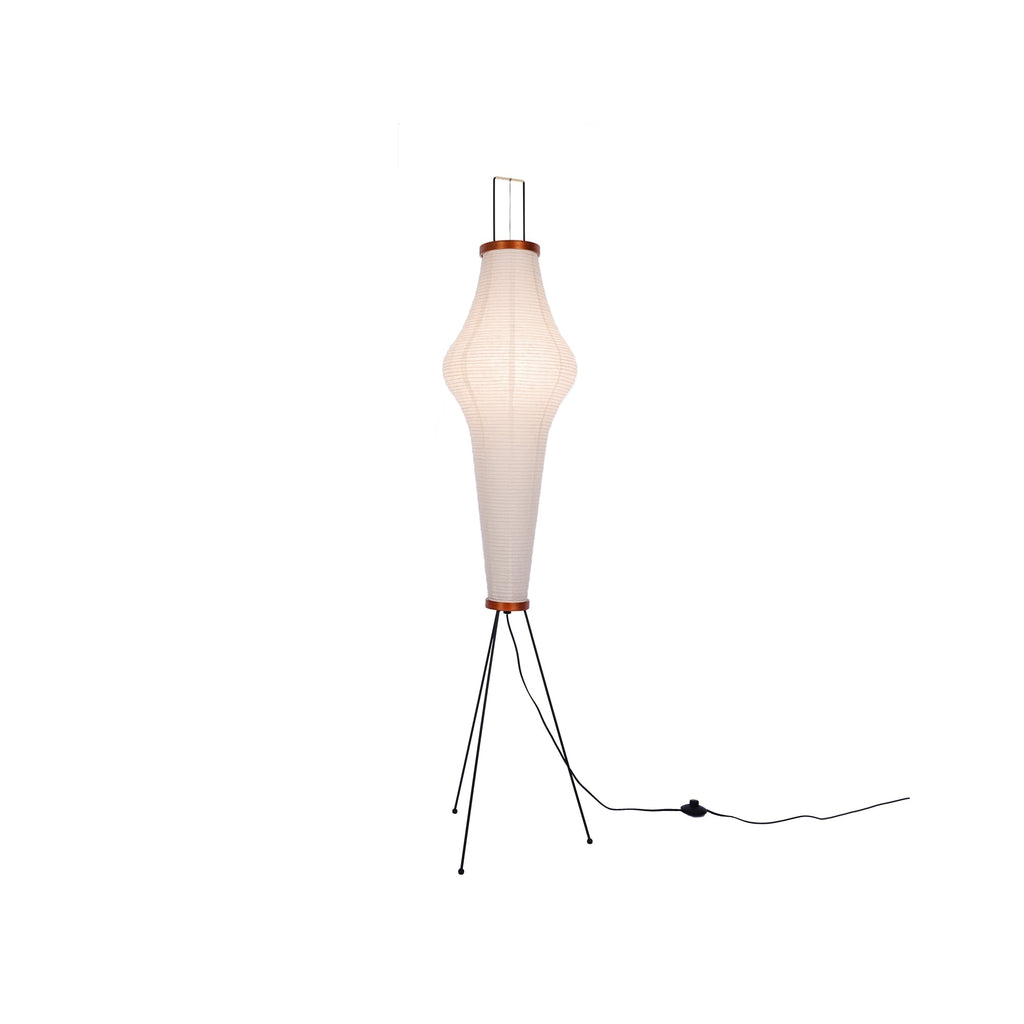 Akari Mulberry papir gulvlampe i metal, japansk stil til stuer
