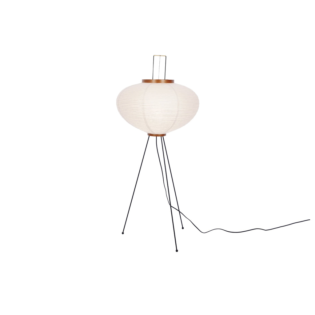 Akari Mulberry papir gulvlampe i metal, japansk stil til stuer