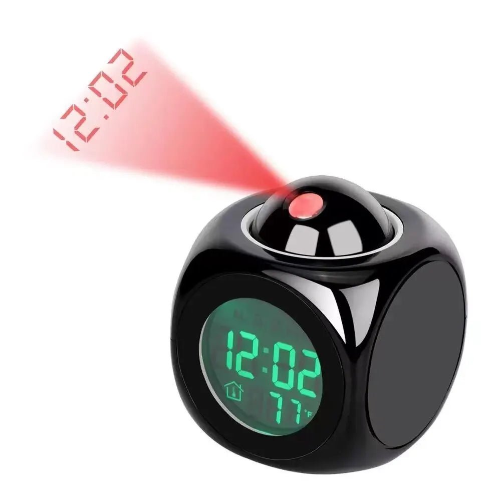 Luxoria Clear Time Projection Alarm Clock For Relaxed Mornings
