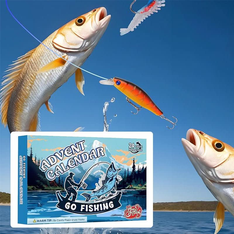 Angler Advent: 24-Day Christmas 2025 Countdown Fishing Tackle Calendar