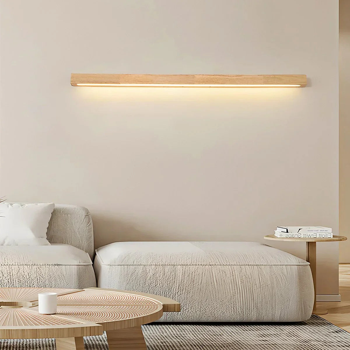 Nástěnné dřevěné světlo Arlo Linear pro chodbu | Fervei