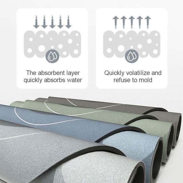 CloudNest Bath Mat Quick Dry Microfiber For Comfort And Style