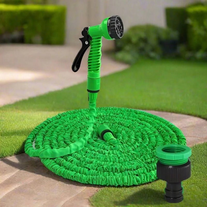 Tubo da giardino e per auto espandibile ad alta pressione con flessibilità a 360° e struttura resistente