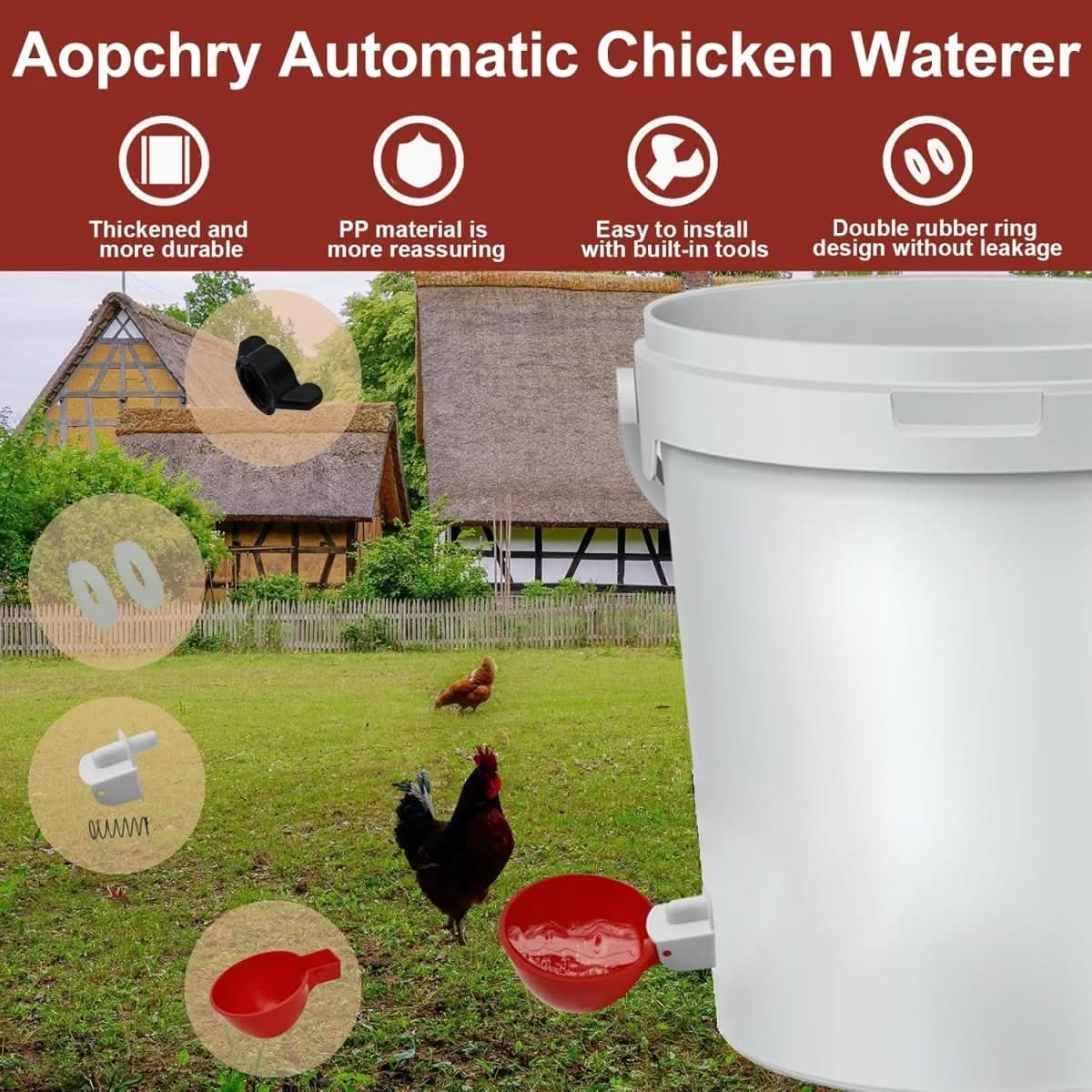 AviFlow Automatický napáječ pro kuřata pro zdravé chovy