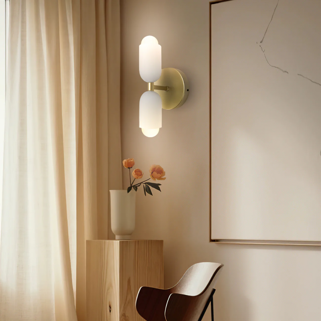 Luminevo Modern Dual-Head Wall Lamp For Hallways And Living Rooms