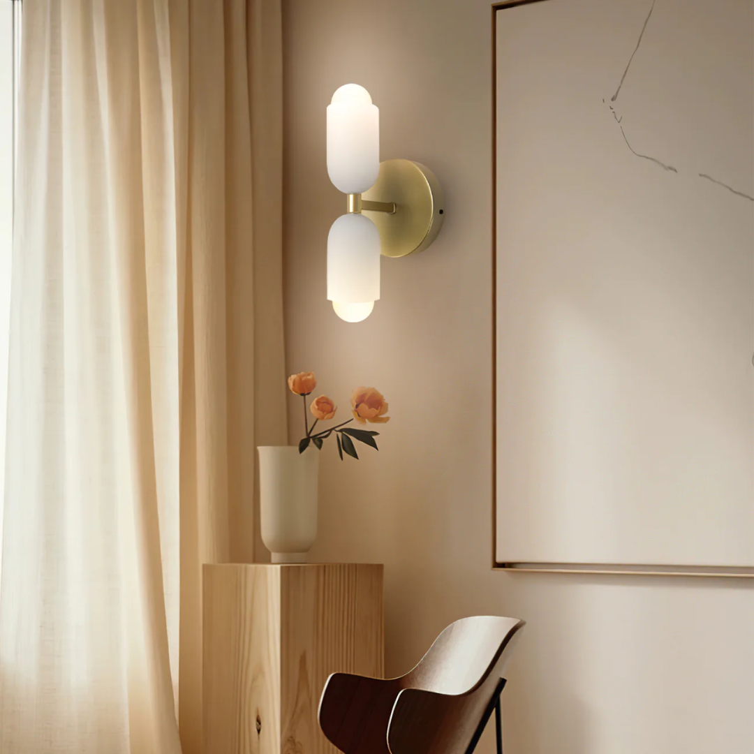 Luminevo Modern Dual-Head Wall Lamp For Hallways And Living Rooms