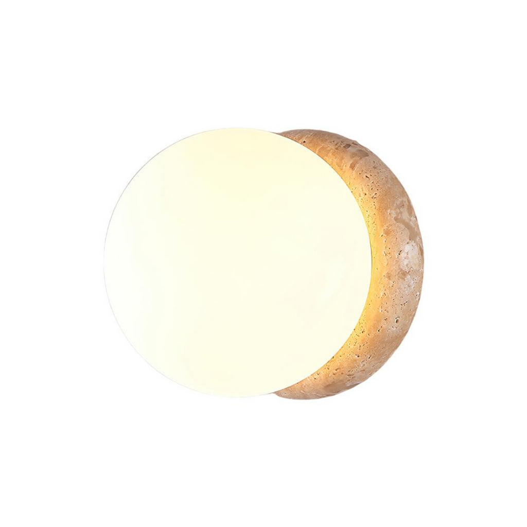 Verdantia Waterproof Travertine Outdoor Exterior Wall Lamp