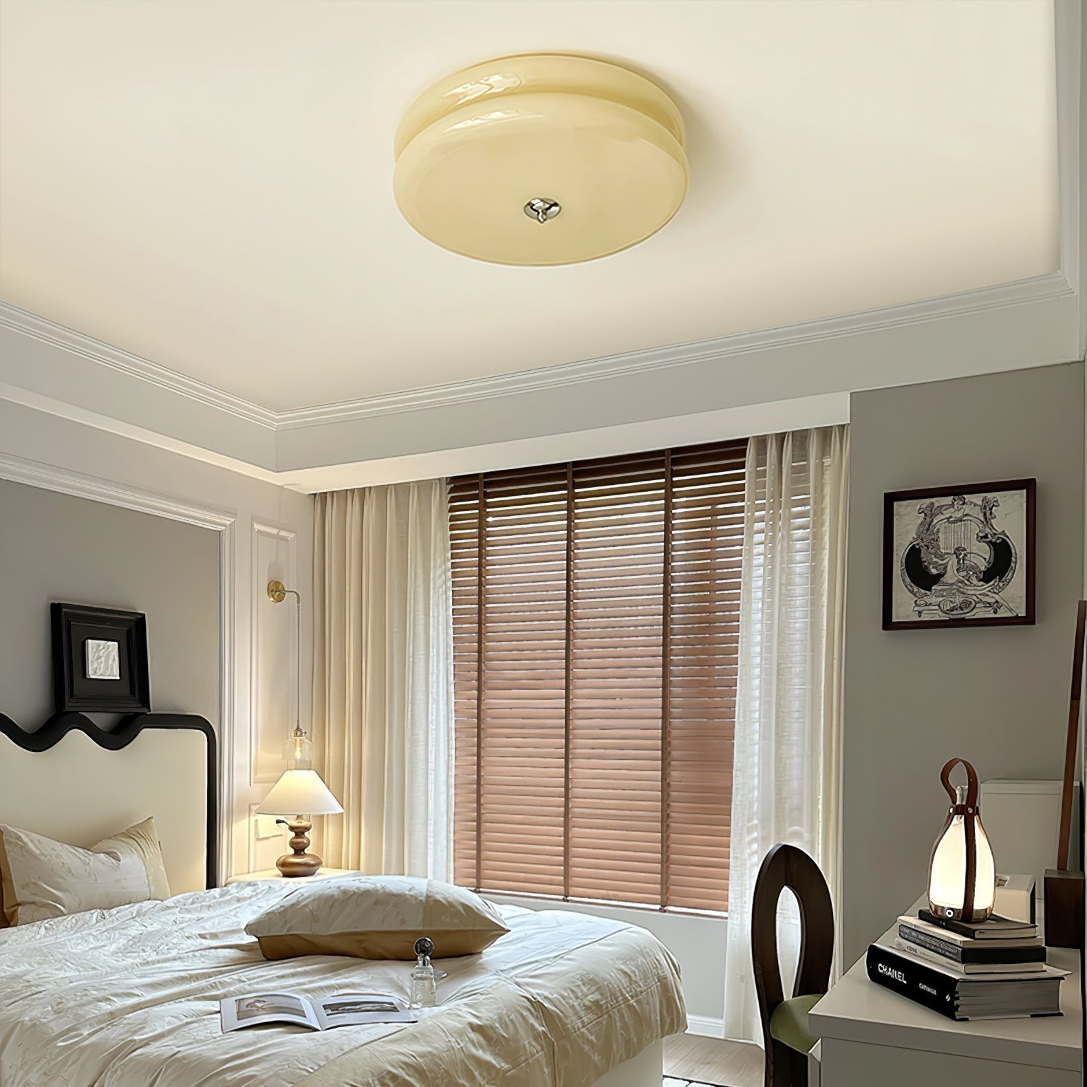 Riviera stropní svítidlo ve stylu art deco s vintage geometrickým designem