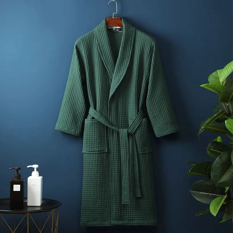 CloudWeave Robe Unisex Waffle Texture Bathrobe Lightweight