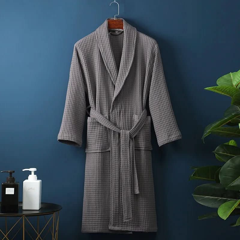 CloudWeave Robe Unisex Waffle Texture Bathrobe Lightweight