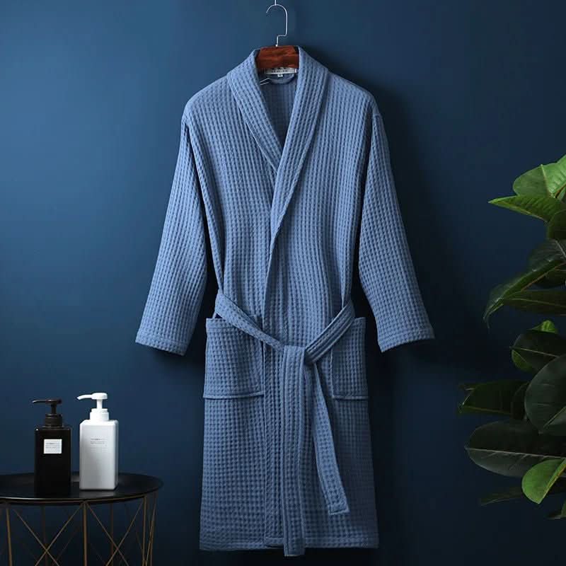 CloudWeave Robe Unisex Waffle Texture Bathrobe Lightweight