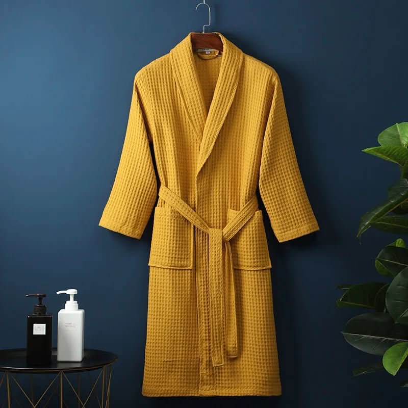 CloudWeave Robe Unisex Waffle Texture Bathrobe Lightweight