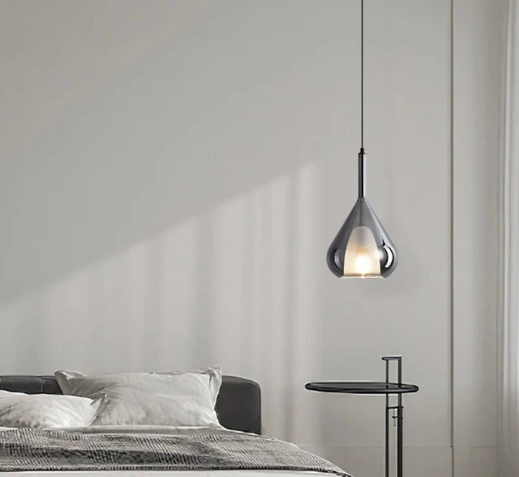 Nova Kropla Chromowana Lampa Wisząca Z Nowoczesnym LED
