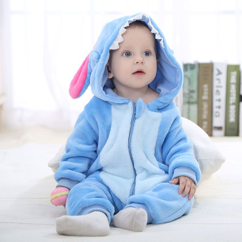 CuddleSprout Animal Baby Overall With Fluffy Comfort And Zipper Access