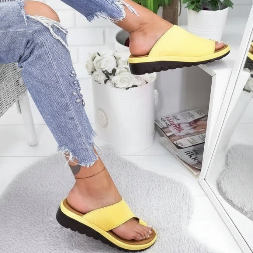 Sandales orthopédiques à cale EquiStride pour femmes pour une marche stable et confortable