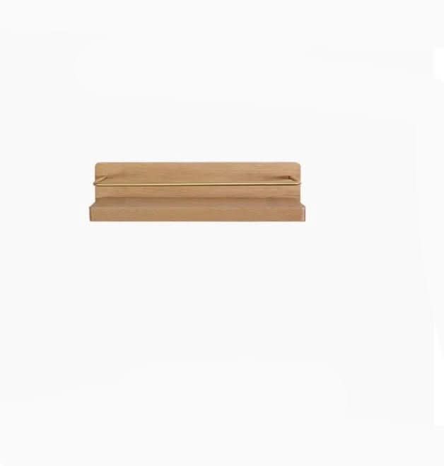 Verdanta Bamboo Wall Coat Rack With Shelf And Sturdy Hooks