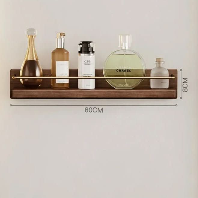 Verdanta Bamboo Wall Coat Rack With Shelf And Sturdy Hooks