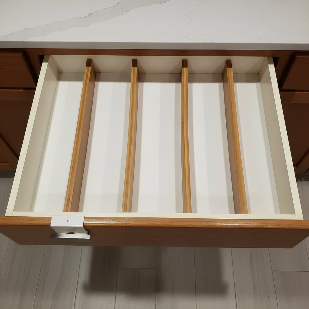 NovaFlex Bamboo Extendable Drawer Organizer For Flexible Tidiness