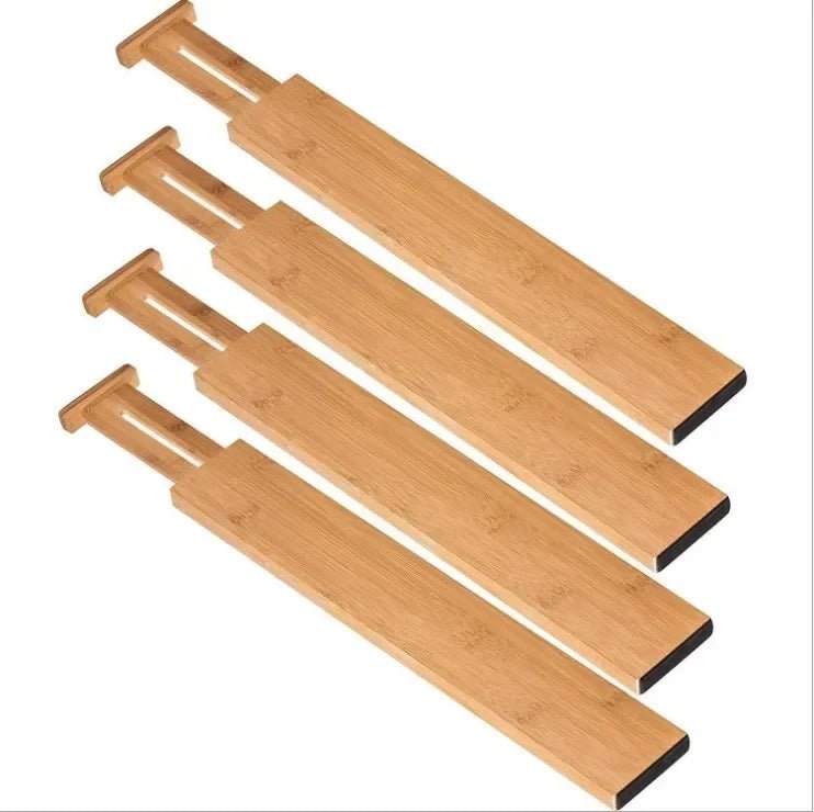 NovaFlex Bamboo Extendable Drawer Organizer For Flexible Tidiness
