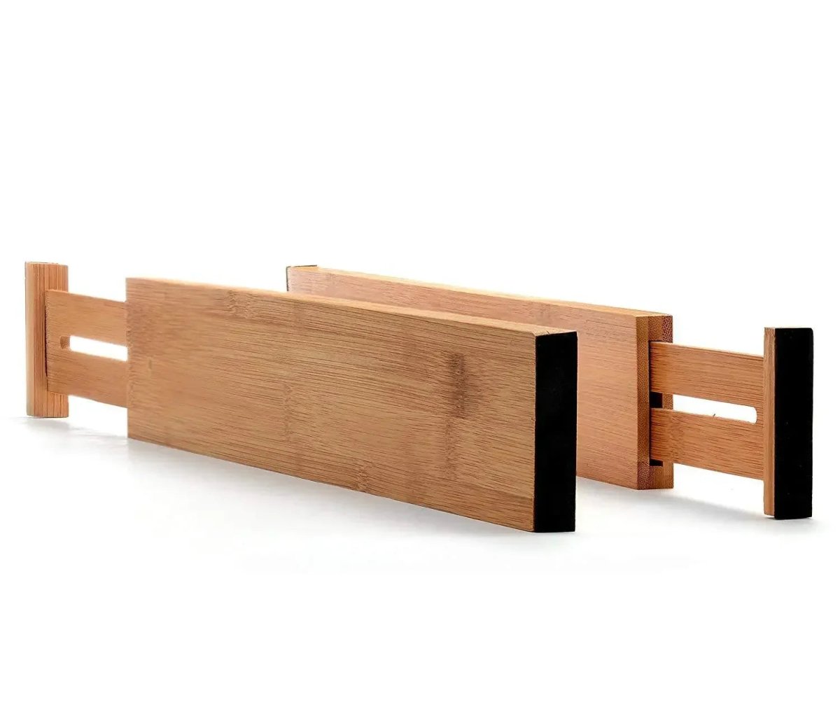 NovaFlex Bamboo Extendable Drawer Organizer For Flexible Tidiness