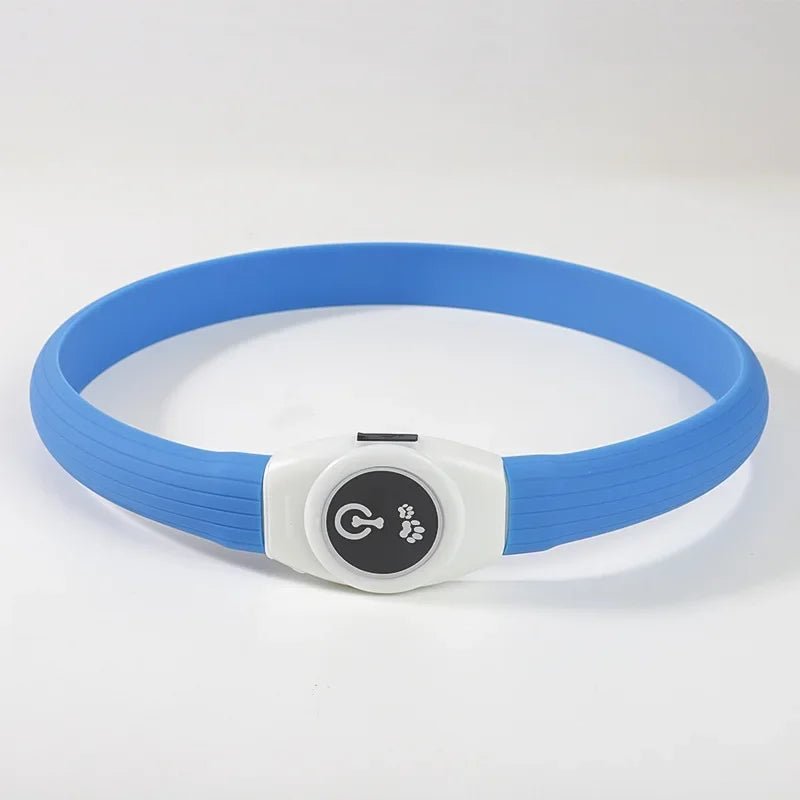 Collare per Cani con Luce LED LumaPaw per Passeggiate Notturne Sicure all'Aperto