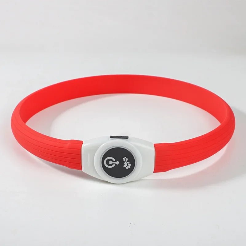 Collare per Cani con Luce LED LumaPaw per Passeggiate Notturne Sicure all'Aperto