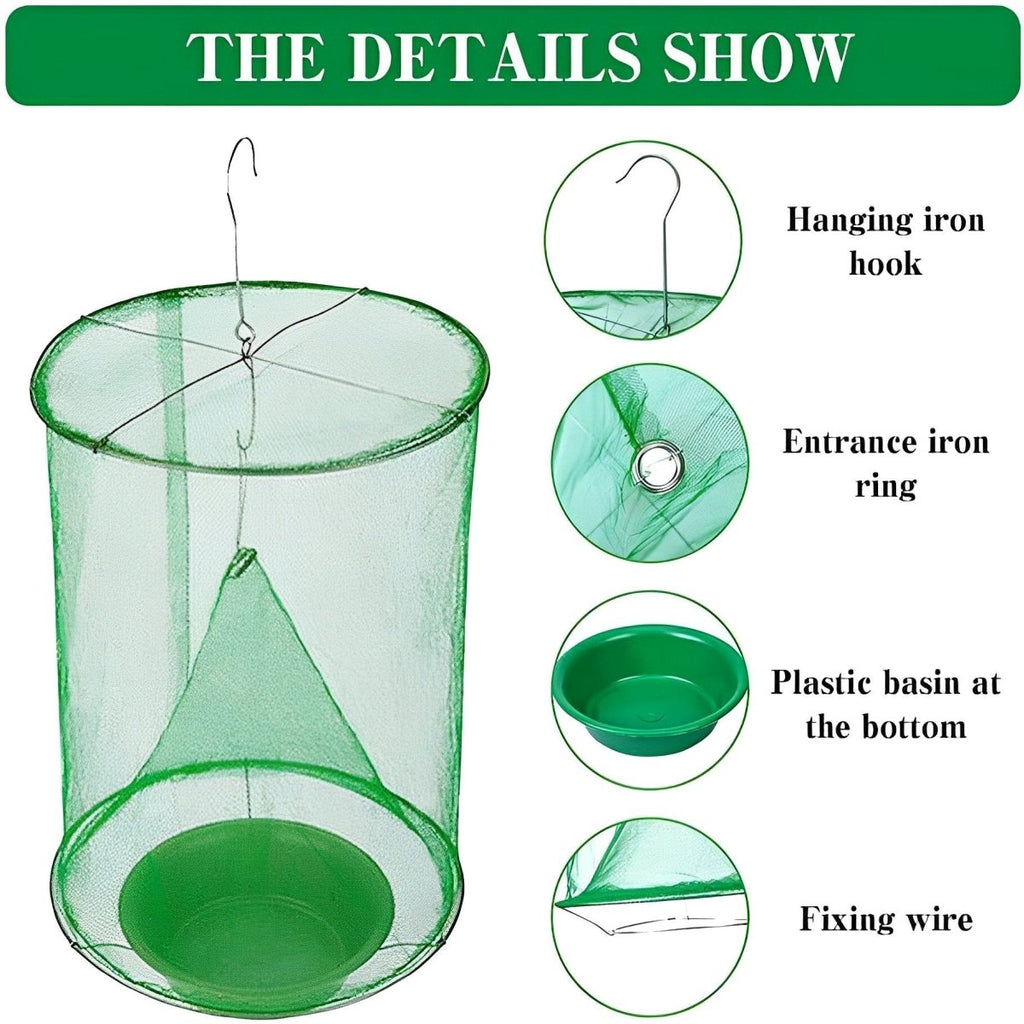 EcoGuard Environmentally Friendly Fly Trap For Safe, Non-Toxic Outdoor Pest Control