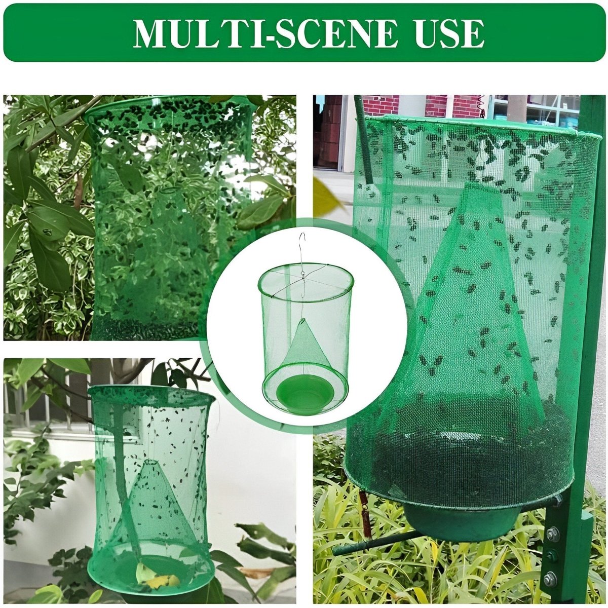EcoGuard Environmentally Friendly Fly Trap For Safe, Non-Toxic Outdoor Pest Control