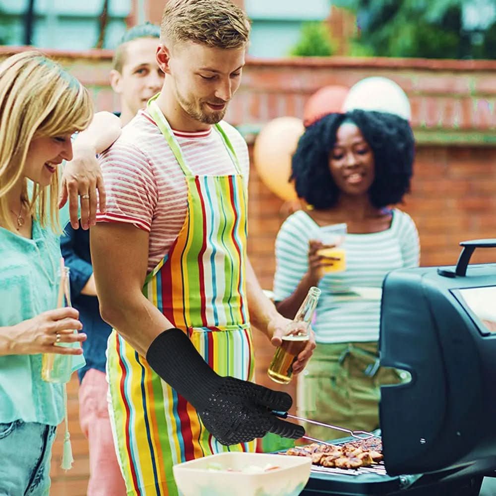 Guanti GrillGuard Estremamente Resistenti al Calore per Barbecue e Cucine