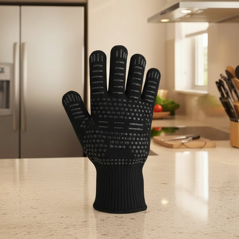 Guanti GrillGuard Estremamente Resistenti al Calore per Barbecue e Cucine