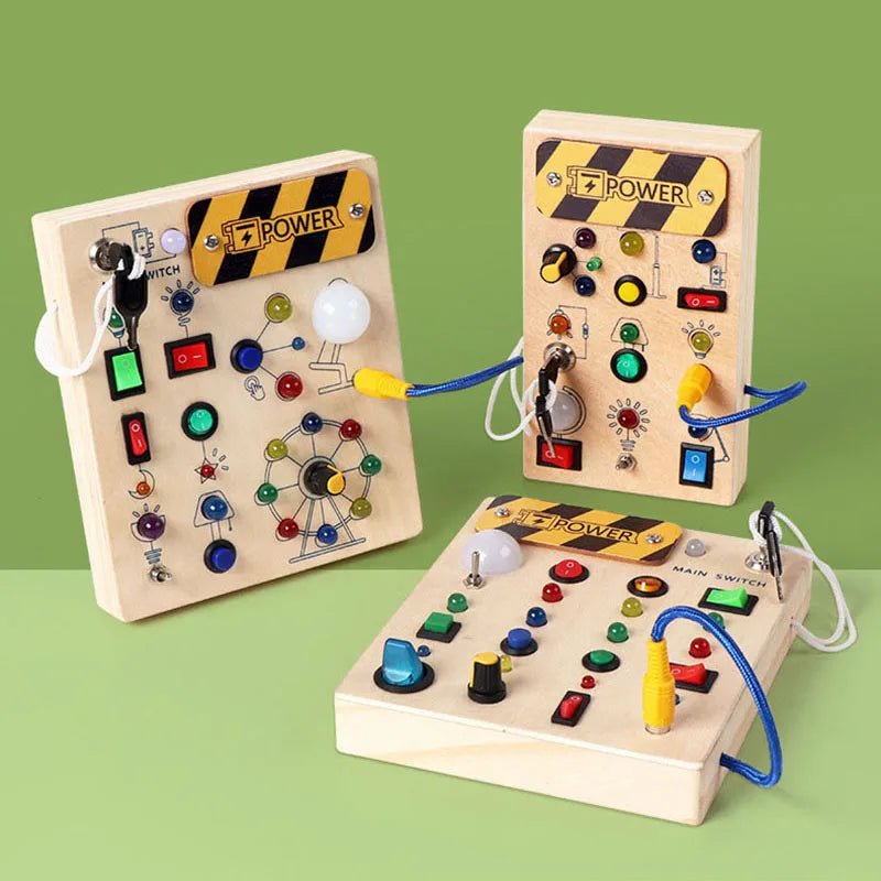 LumenPlay Wooden Board for Tactile Development and Coordination