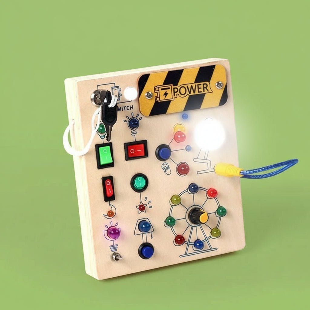 LumenPlay Wooden Board for Tactile Development and Coordination