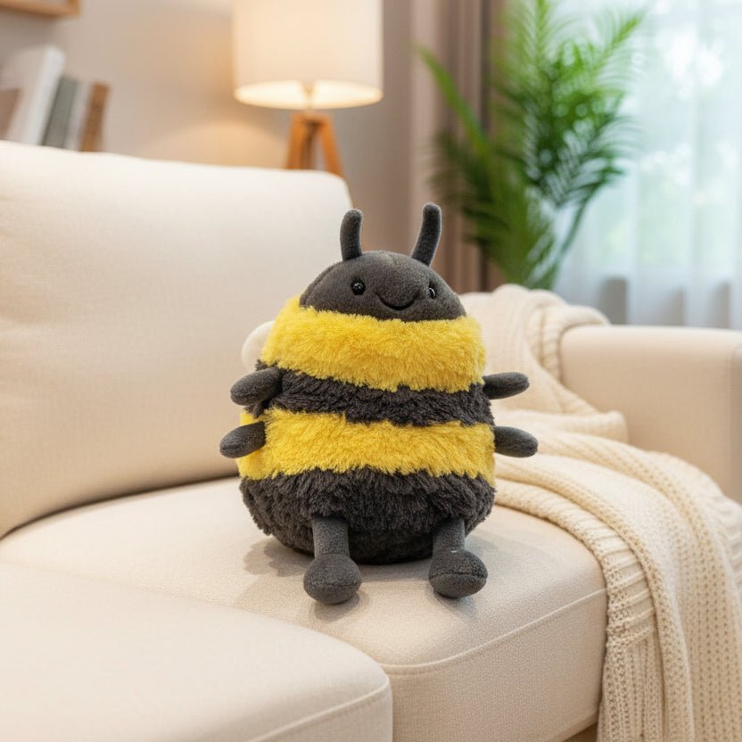 BuzzBuddy Super Soft Plush Bee Stuffed Animal for Kids