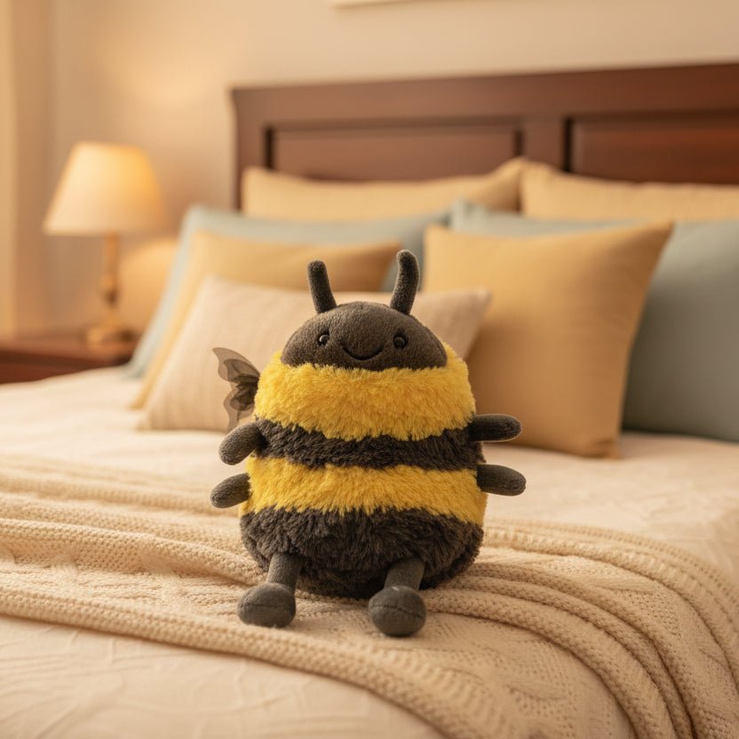 BuzzBuddy Super Soft Plush Bee Stuffed Animal for Kids
