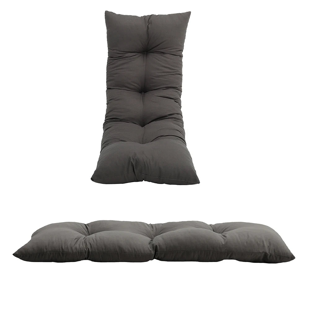 VerdantNest Quilted Outdoor Bench Cushion for Weatherproof Seating Comfort