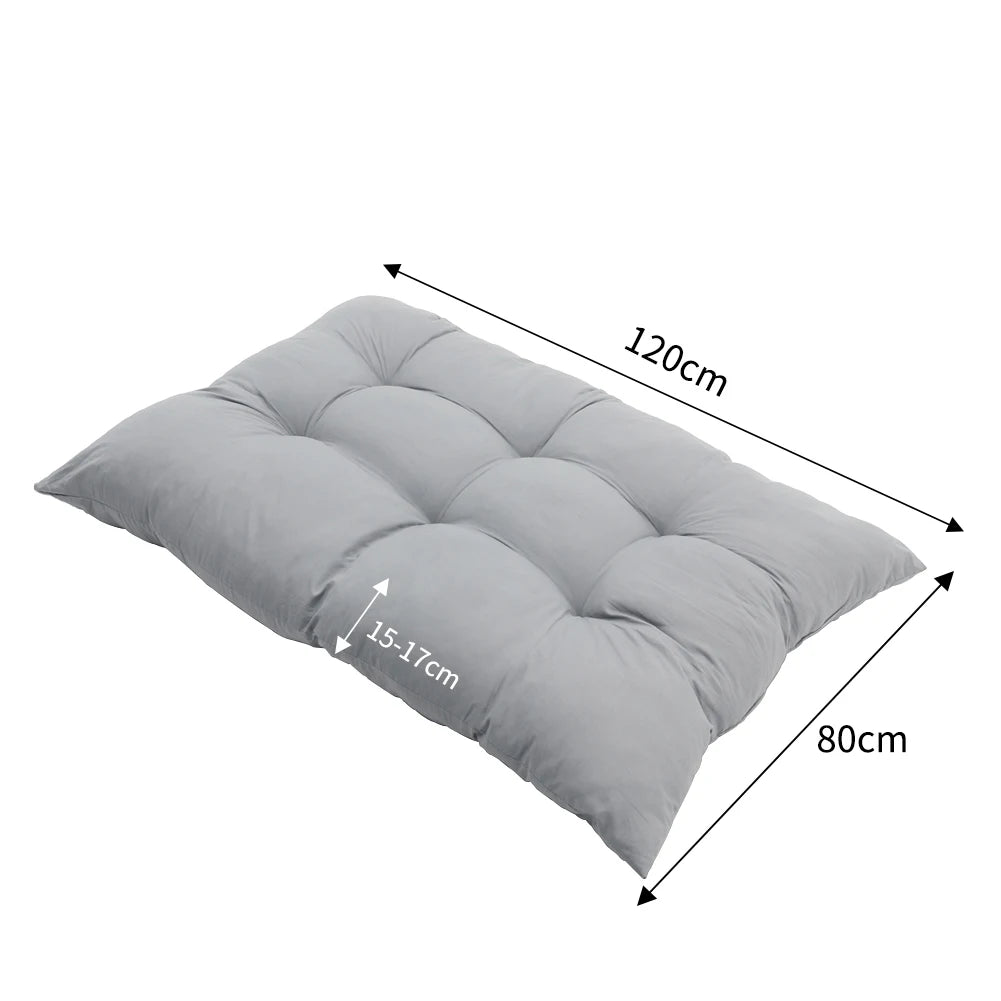 VerdantNest Quilted Outdoor Bench Cushion for Weatherproof Seating Comfort