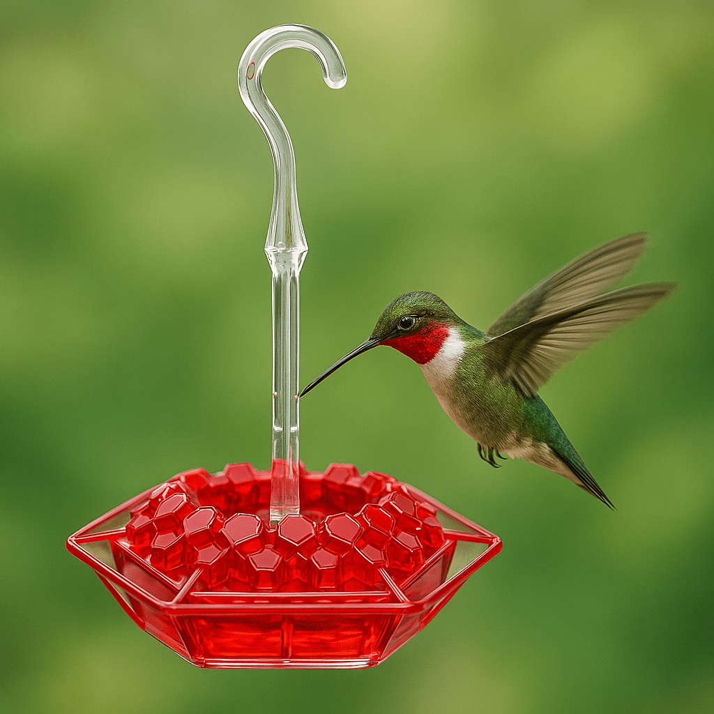 AuroraNest Mangiatoia Colorata Appesa per Colibrì e Abbeveratoio Impermeabile per Uccelli
