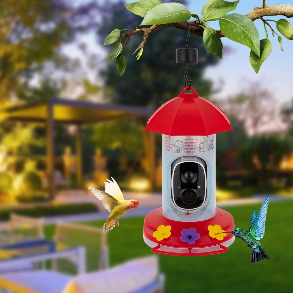 FeatherView Smart Outdoor Bird Feeder With 1080P Wide Angle Camera