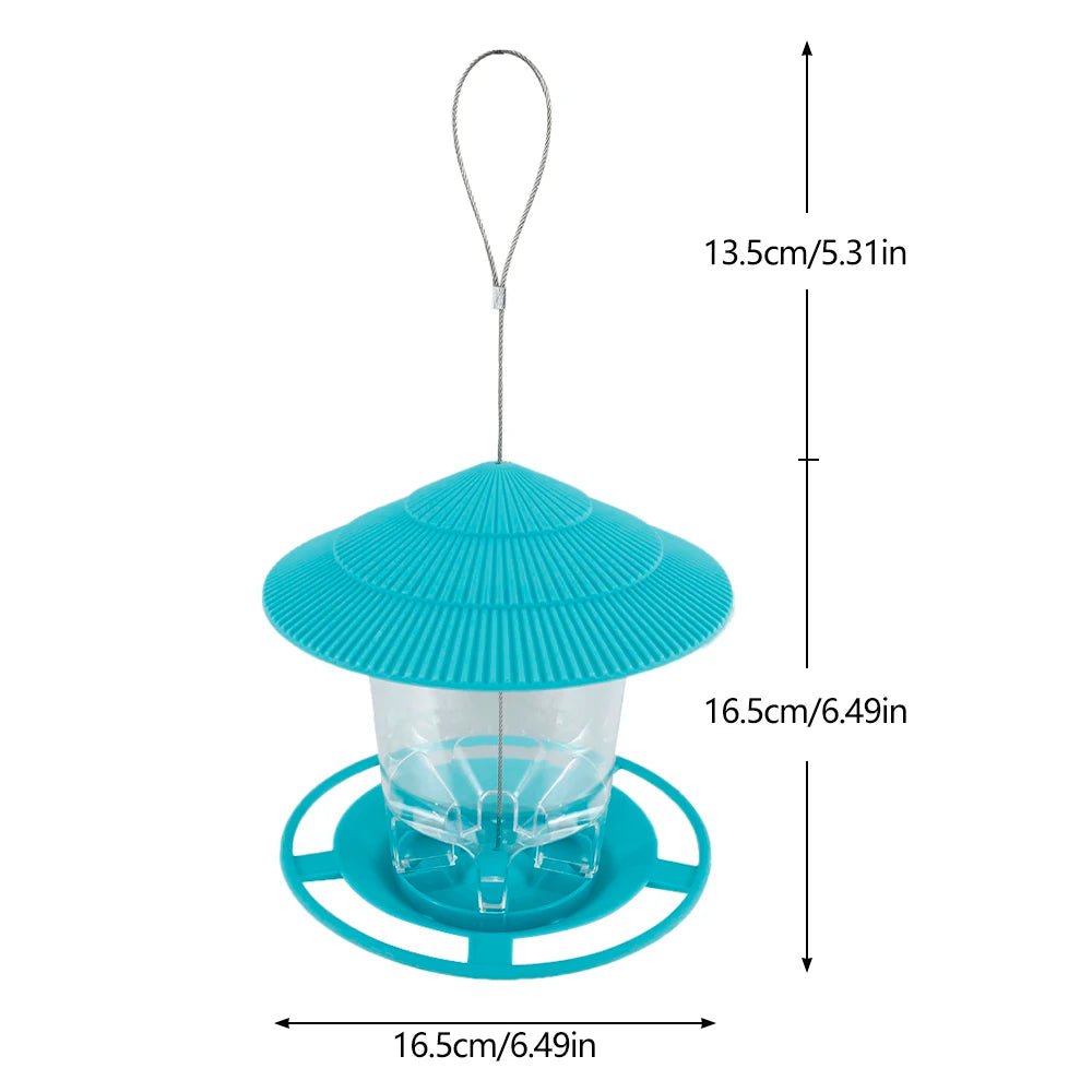 QuattroHex Hexagonal Outdoor Bird Feeder With Easy Refilling And Weather Protection