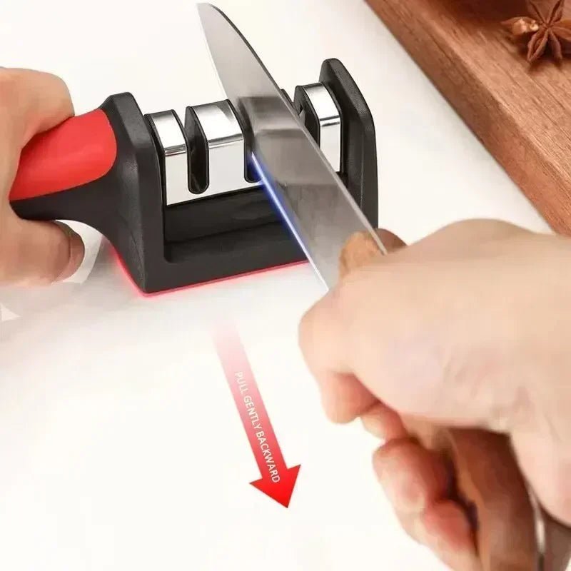 EdgeCraft Trio: Versatile Kitchen Tool for Scraping, Honing, Polishing