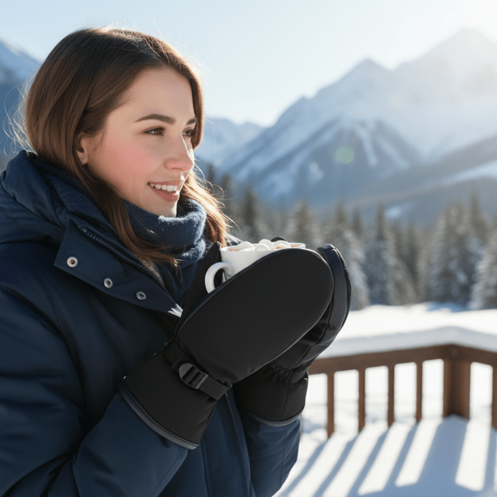 FrostGuard Vyhřívané rukavice s baterií 10 000 mAh a ochranou proti všem povětrnostním podmínkám