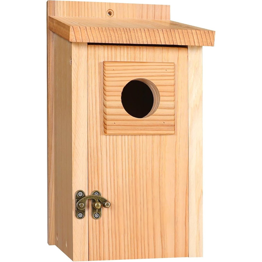 EverNest Nistkasten aus Zedernholz für Eichelhäher, Schwalben und kleine Vögel